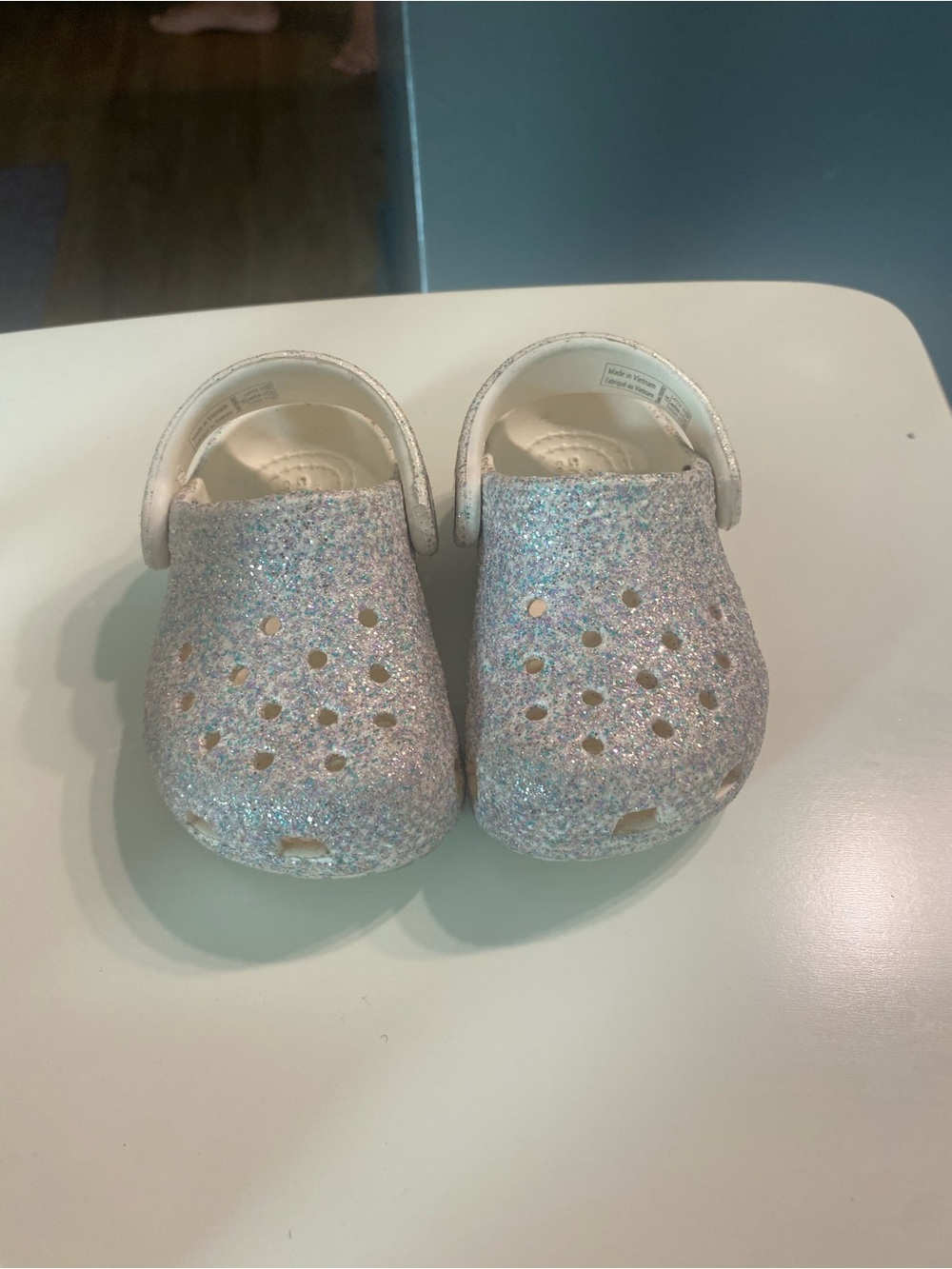 Kids Sparkle Glitter Clog Shoes